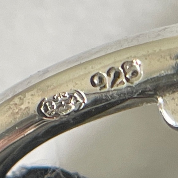 Celine RARE sterling silver Maillon Triomphe black cord bracelet - Picture 10 of 10